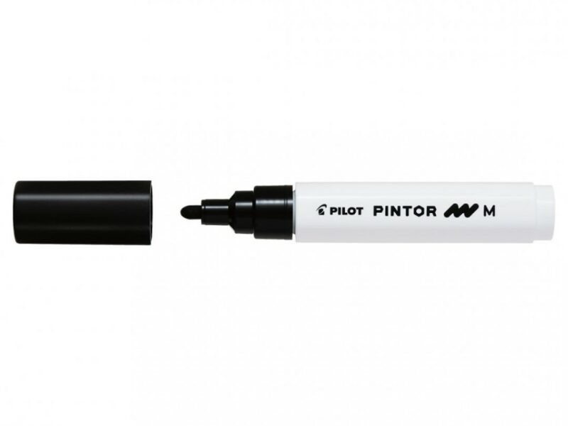Akrylový popisovač Pilot Pintor, Medium, čierny