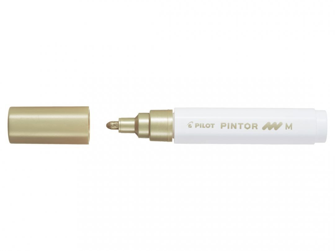 Akrylový popisovač Pilot Pintor, Medium, zlatý