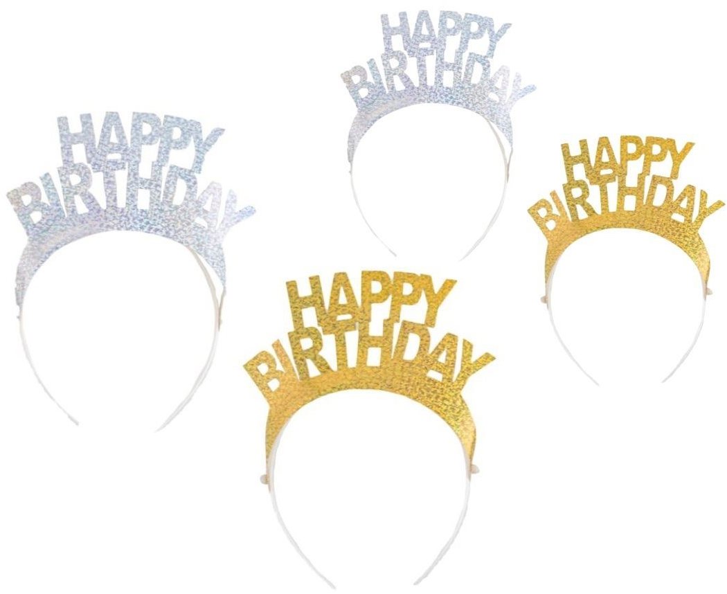 Funny Fashion Čelenka Happy birthday 4 ks