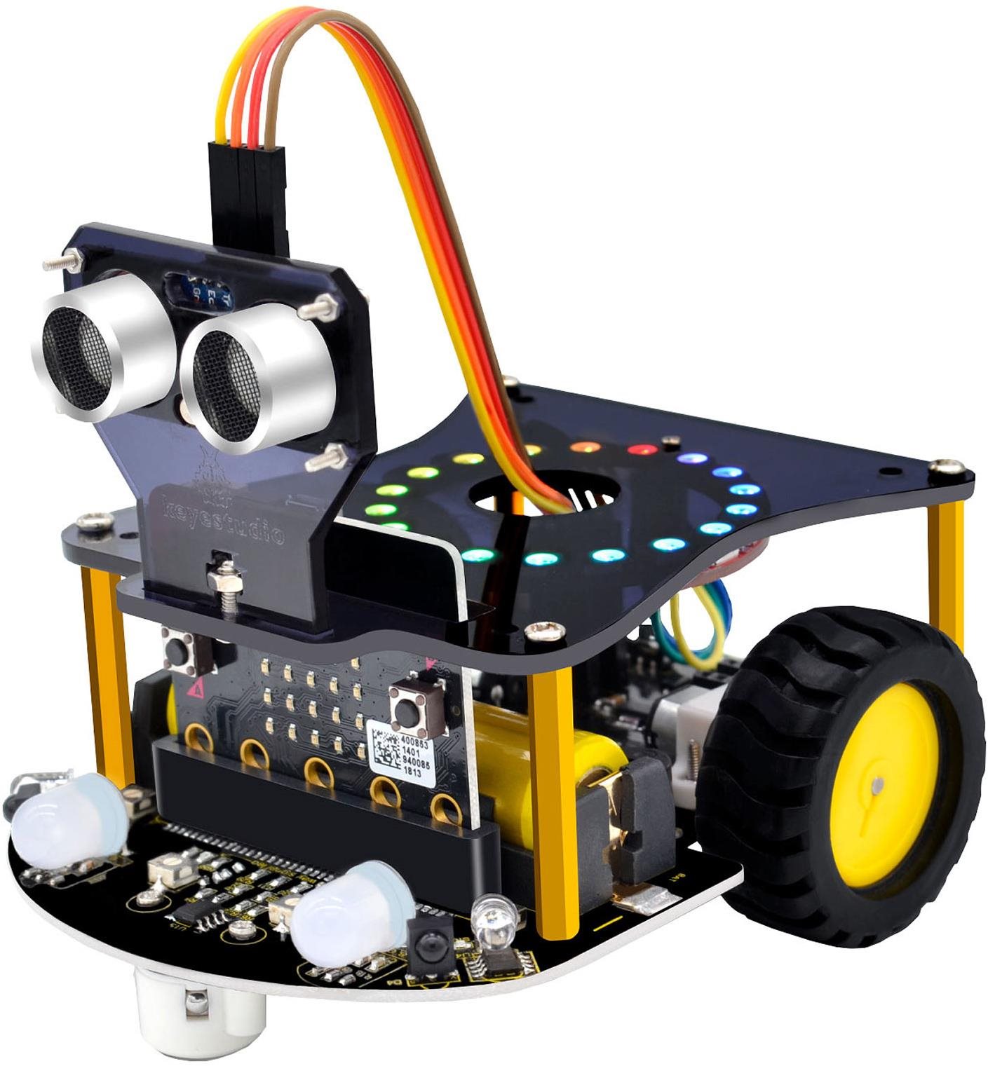 Keyestudio KS0426 KS0426 Arduino Micro bit mini inteligentné robot. auto (bez micro:bit V2)