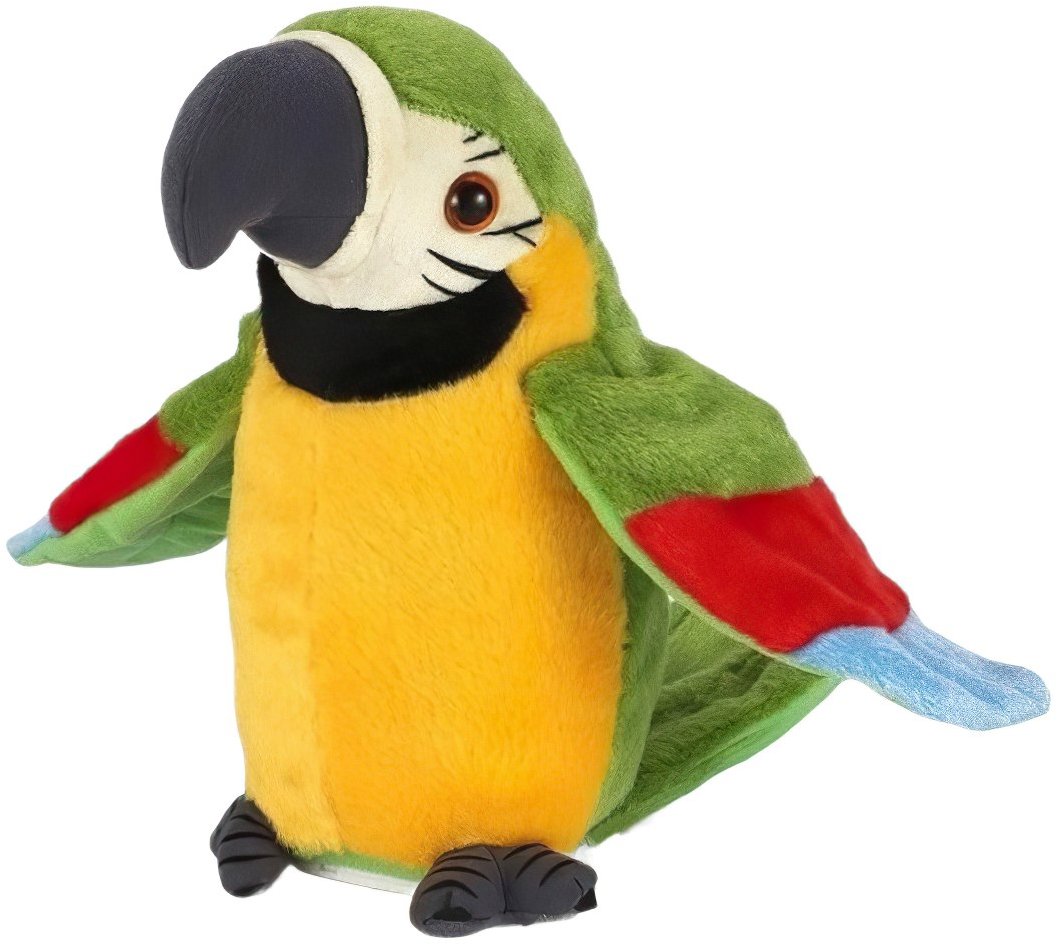Plush Interaktívna plyšová hračka Papagáj opakujúci mávajúci 21 cm