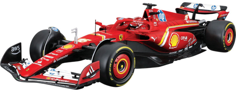 Bburago Ferrari SF-24 (2024) 1 : 18 #16 Leclerc (hard case)
