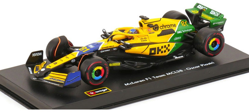 Bburago McLaren F1 Team MCL38 (2024) 1 : 43 #81 Piastri Senna Edition (s jazdcom)