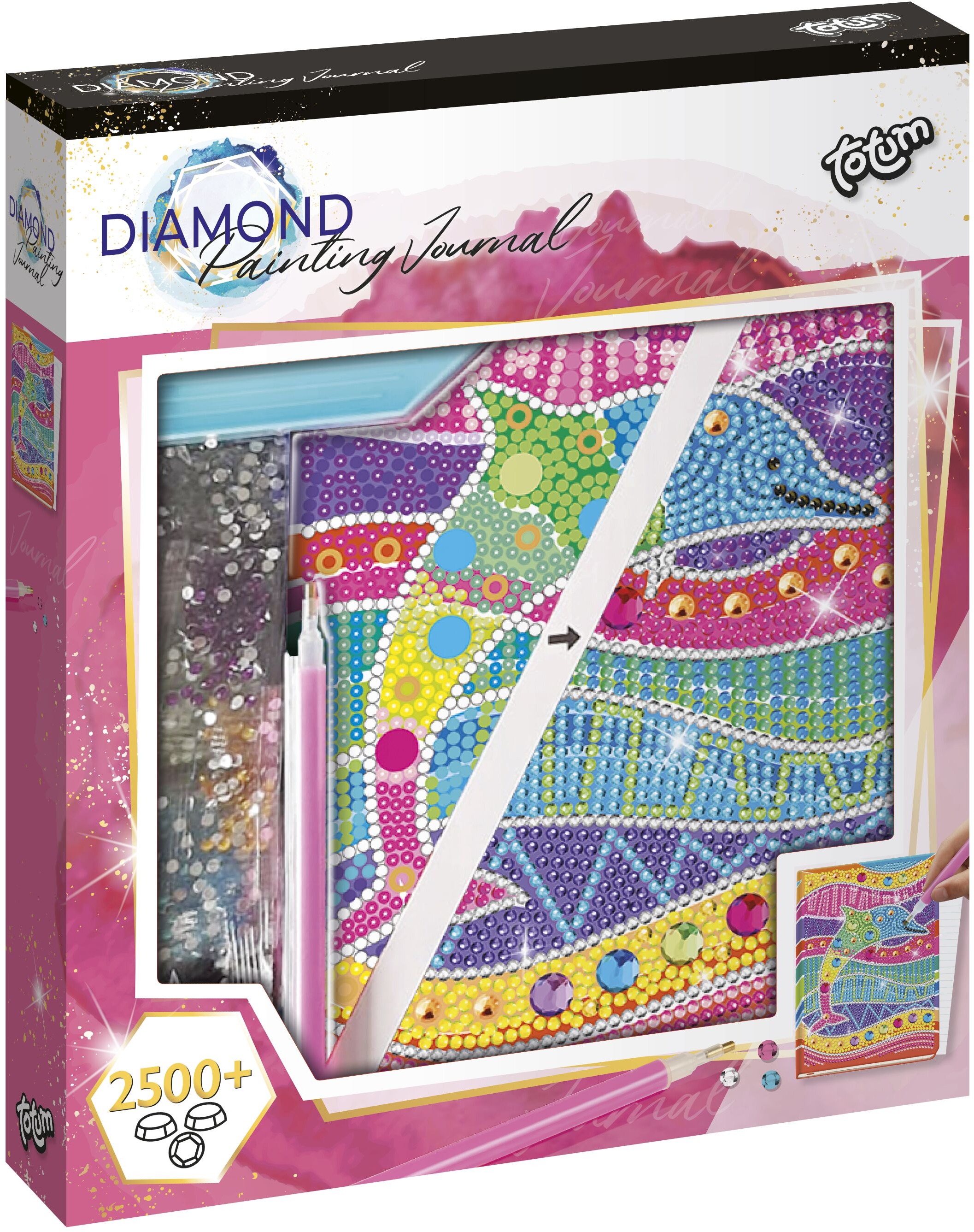 Totum Diamantový denník Delfín