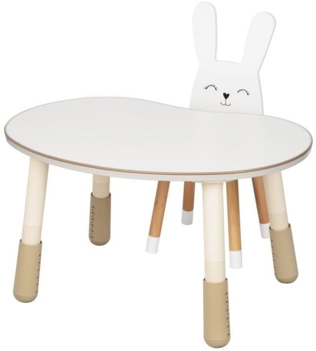 eliNeli Detský rastúci stolík a stolička Zajačik
