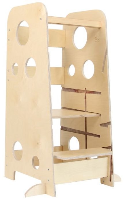 ELIS DESIGN Rastúca učiaca veža 3 v 1 Bublina Max 90 cm so stabilizačnými prvkami