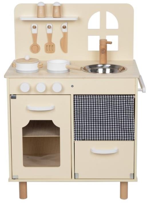 eliNeli Detská drevená kuchynka s okienkom