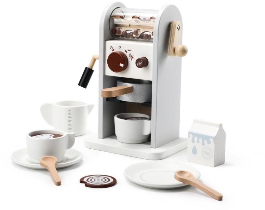 eliNeli Detský kávovar s mlynčekom na kávu – sivý
