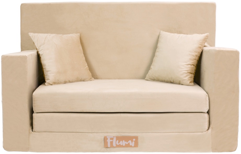 Flumi Detská rozkladacia pohovka béžová