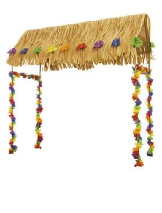 FUNNYFASHION Tiki stříška na bar, hawaii, 140 × 56 × 142 cm