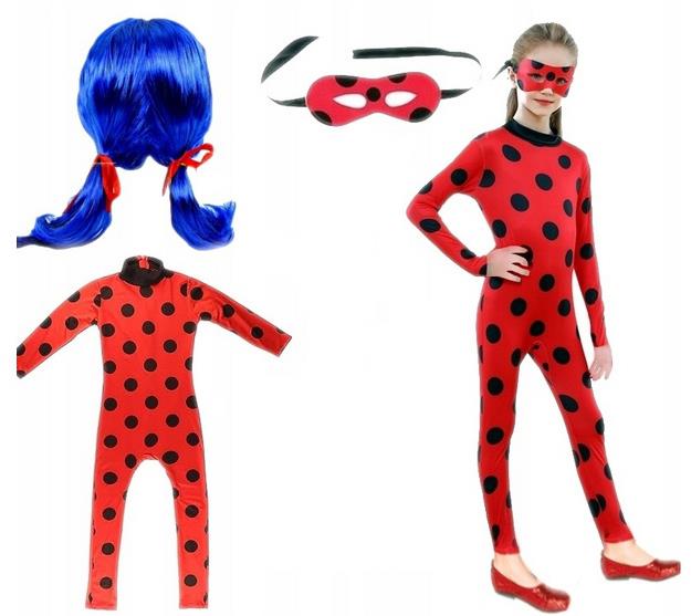 FunCo Detský kostým Lienka s parochňou a maskou 98 – 110 S