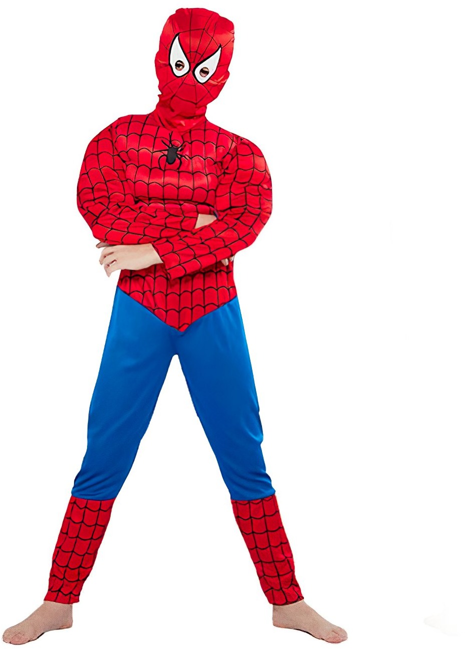 FunCo Detský kostým Svalnatý Spiderman 122 – 134 L