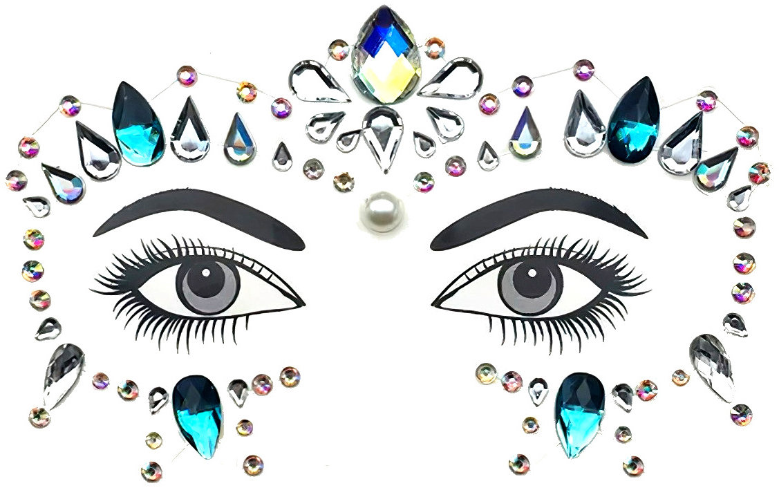 FunCo samolepiaca maska na oči Kamienky smaragd