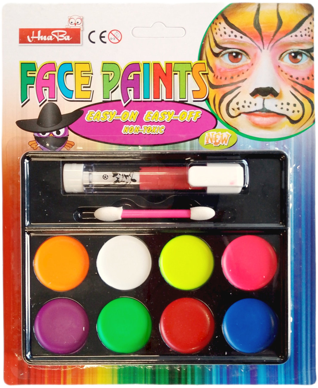 FunCo Detská sada farieb na tvár a telo Expressive, 10 ks
