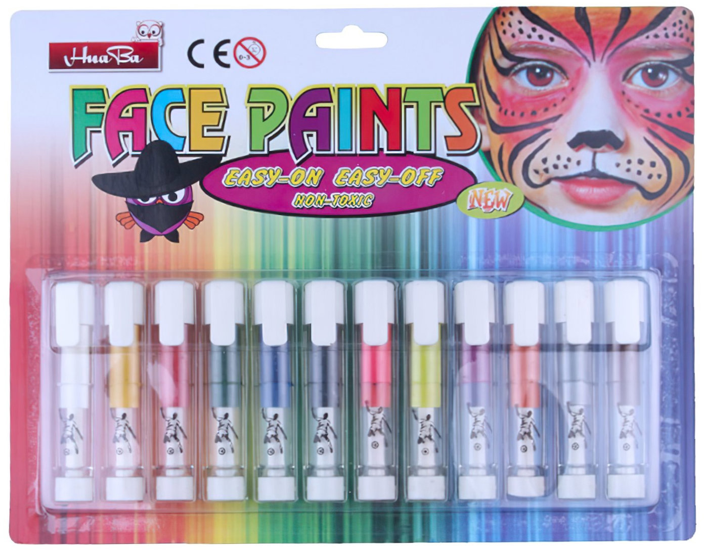 FunCo Detská sada farieb na tvár v ceruzke Creative 12 ks