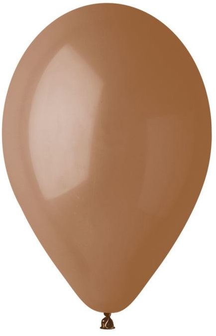 SMART BALLOONS Balóniky 100 ks hnedé mocha – 26 cm pastelové