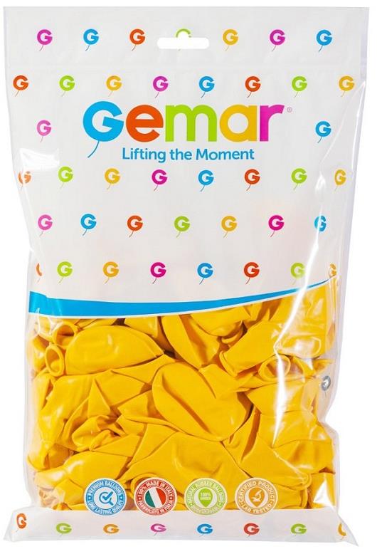 Gemar OB – Balóniky G90/03, žlté, 100 ks