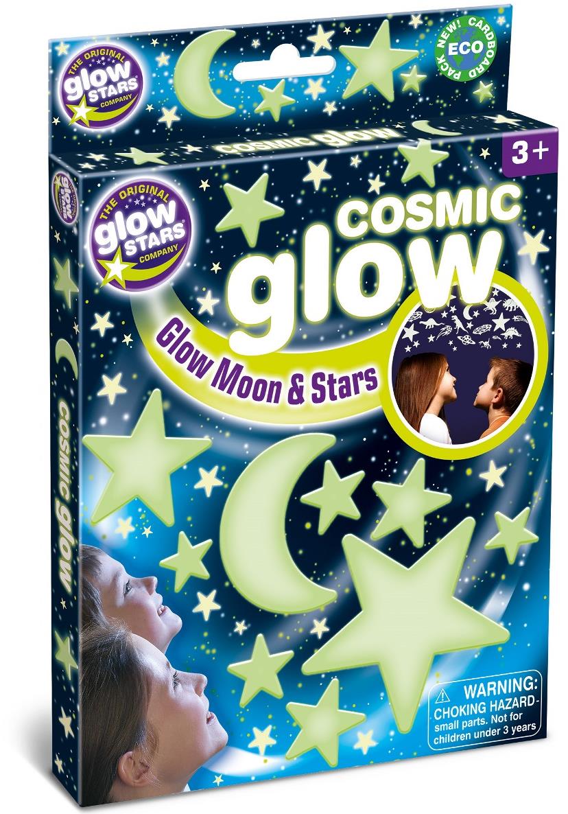 GlowStars Svetielkujúca dekorácia na stenu – Cosmic Mesiac a hviezdy