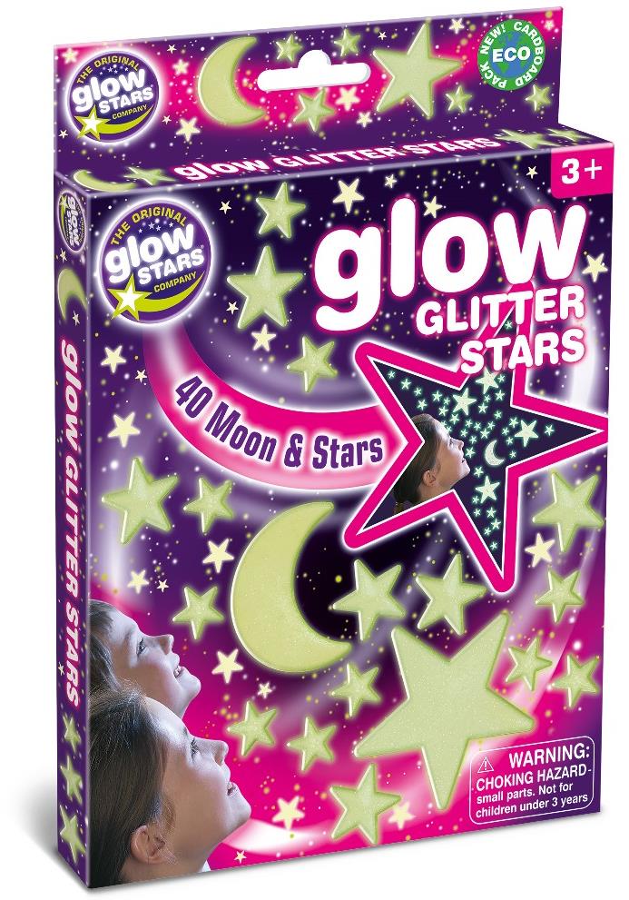 GlowStars Svetielkujúca dekorácia na stenu – Ligotavé hviezdy