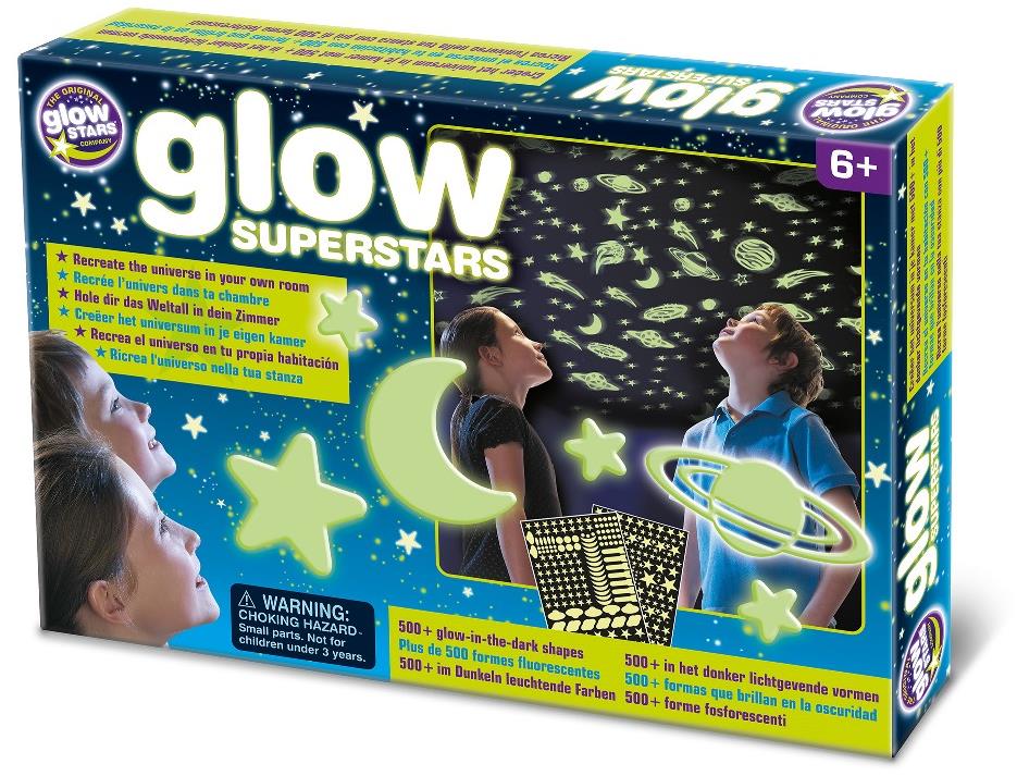 GlowStars Svetielkujúca dekorácia na stenu –Superstars hviezdna obloha