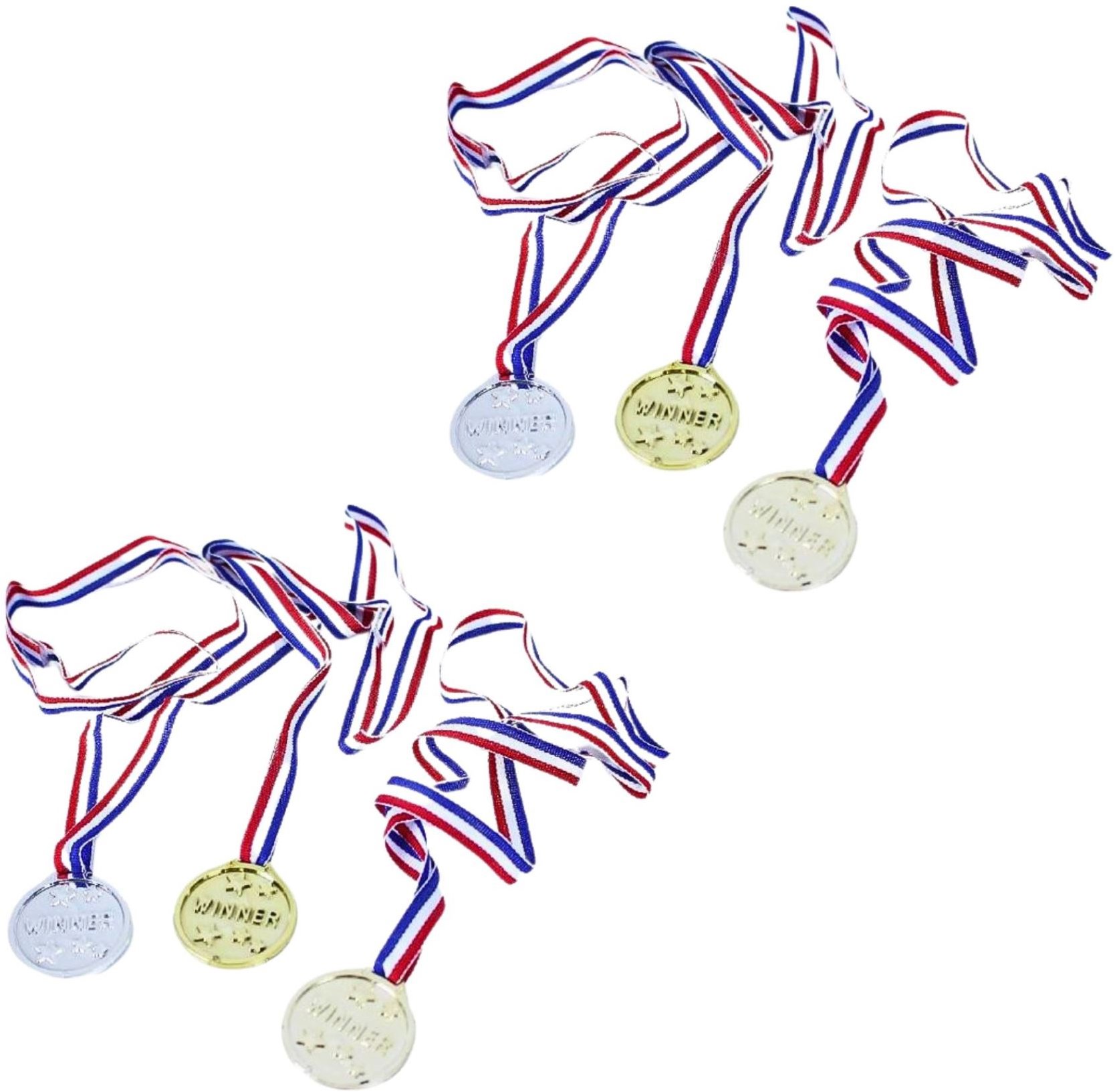 RAPPA Medaile 6 ks, zlatá, stříbrná, bronzová