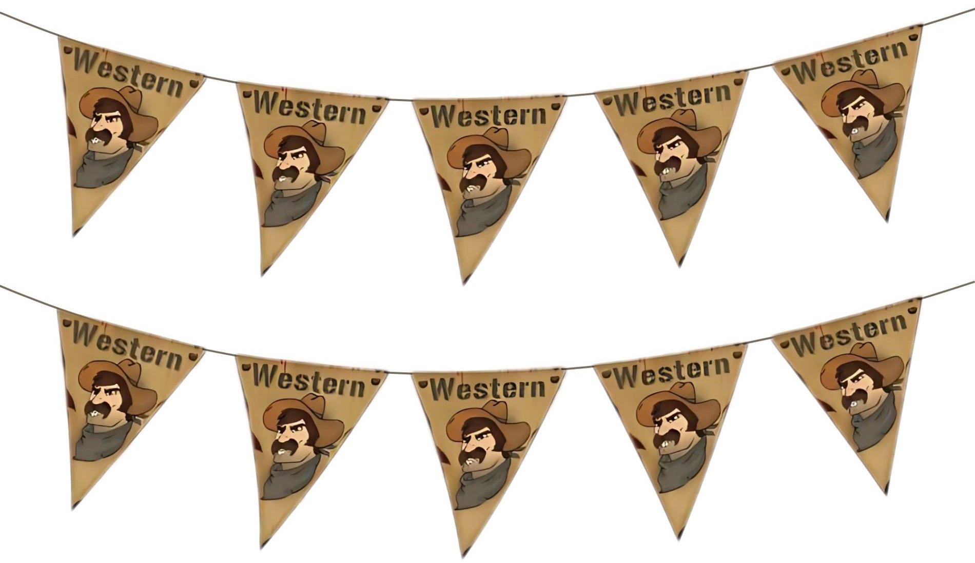 Funnyfashion Girlanda – western, 500 cm, 2 ks