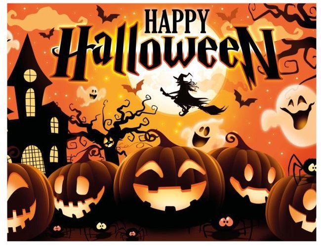 Guirca – Fotopozadie tekvica/halloween, 220 × 150 cm