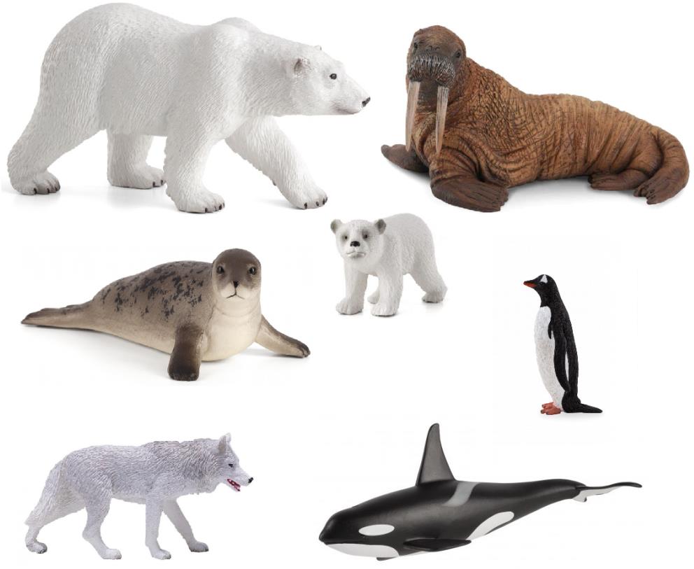 Mojo Fun sada figúrok Antarktida a Arktida