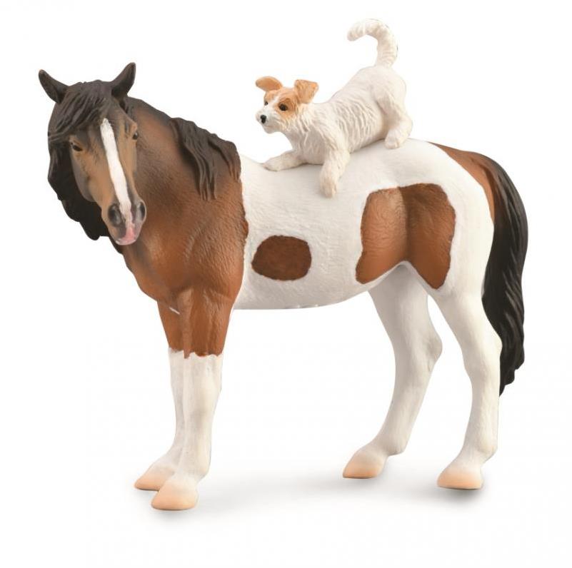 Collecta kôň Kobyla a teriér