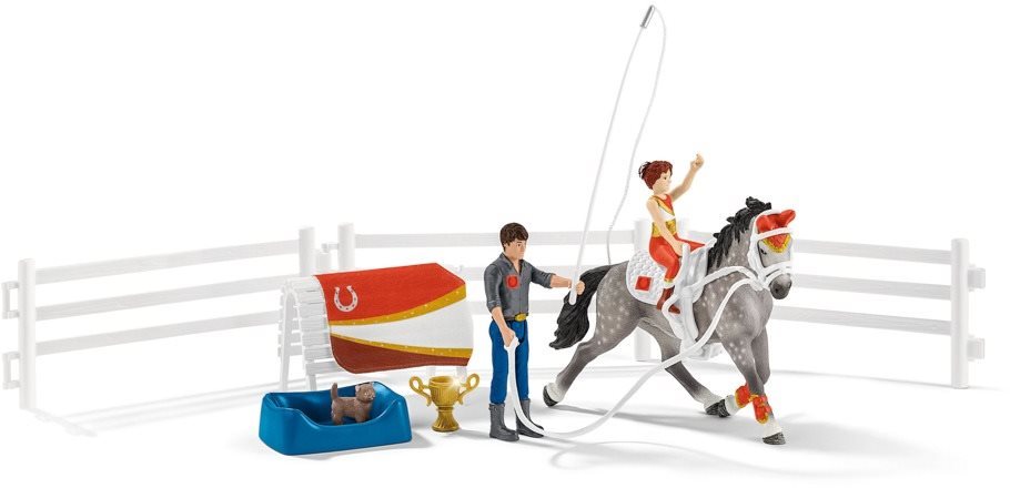 Schleich Mia a sada na voltiž 42443
