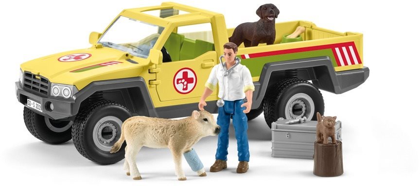 Schleich Záchranné terénné auto s veterinárom 42503