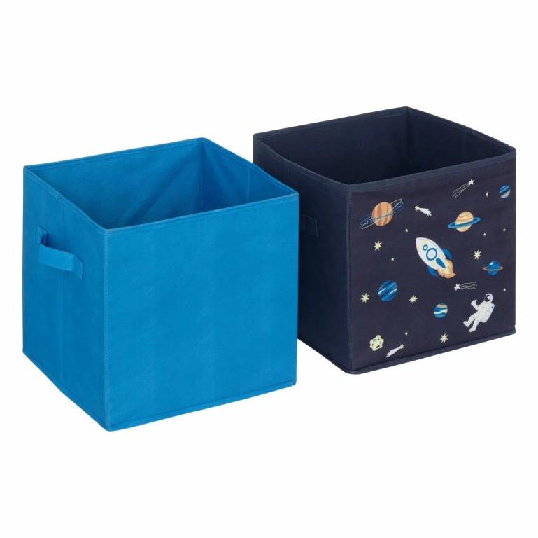 Atmosphera for Kids Súprava boxov na hračky vesmír modrý 2 ks