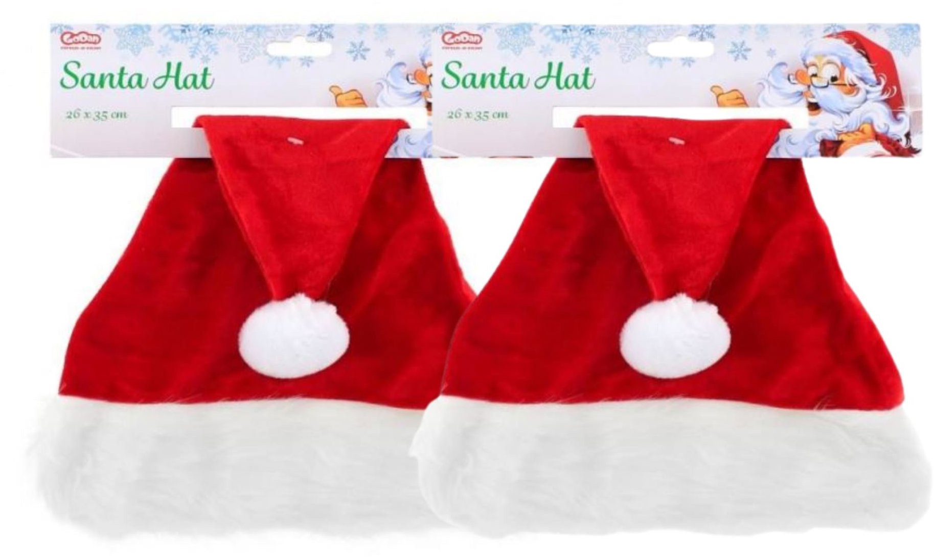 Godan Čepice dětská Santa Claus 2 ks