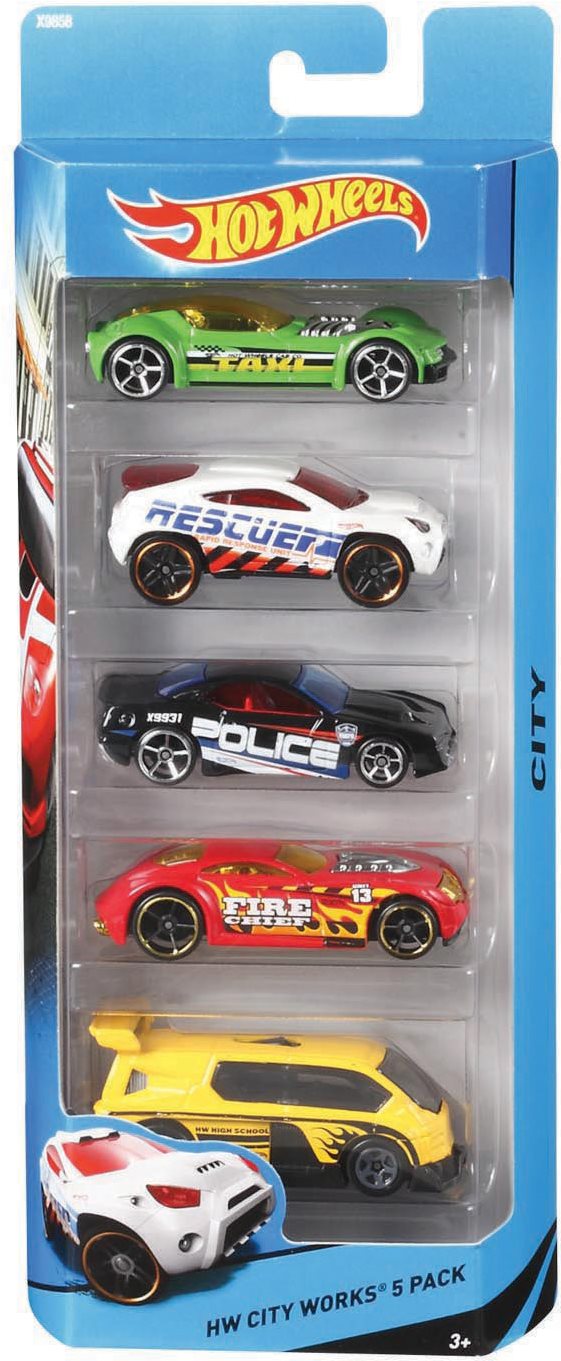 Hot Wheels Angličáky 5 ks