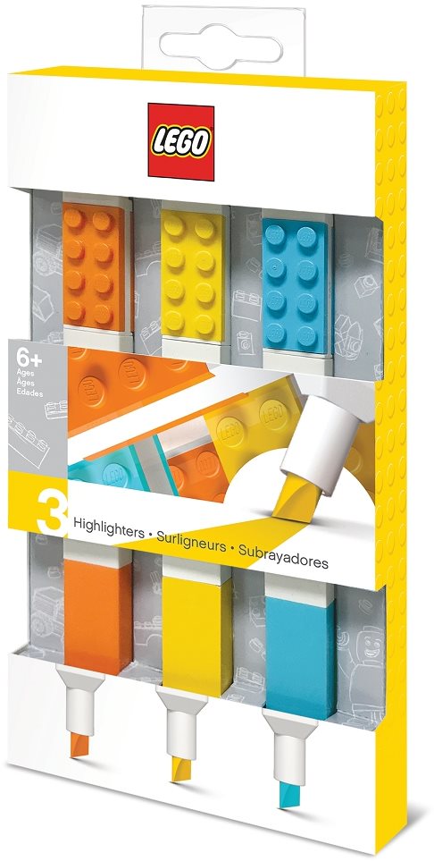 LEGO - Zvýrazňovače, 3 ks