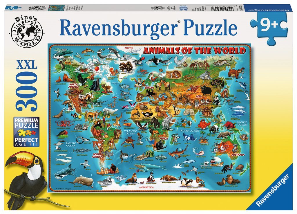 Ravensburger 132577 Ilustrovaná mapa sveta