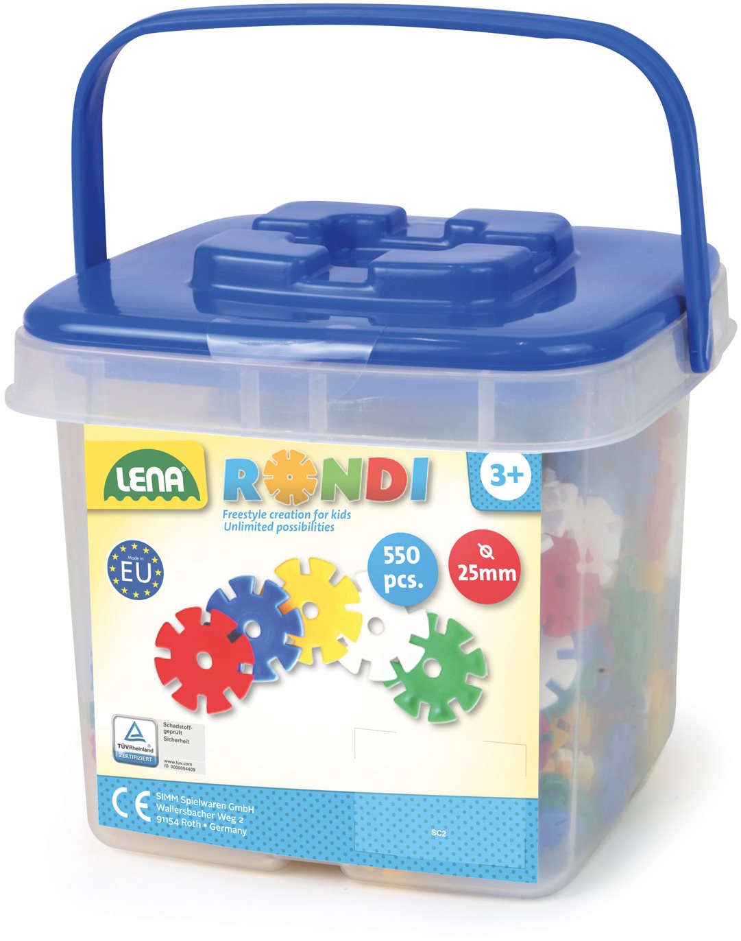 Lena Rondo 25 mm, 550 ks vo vedre