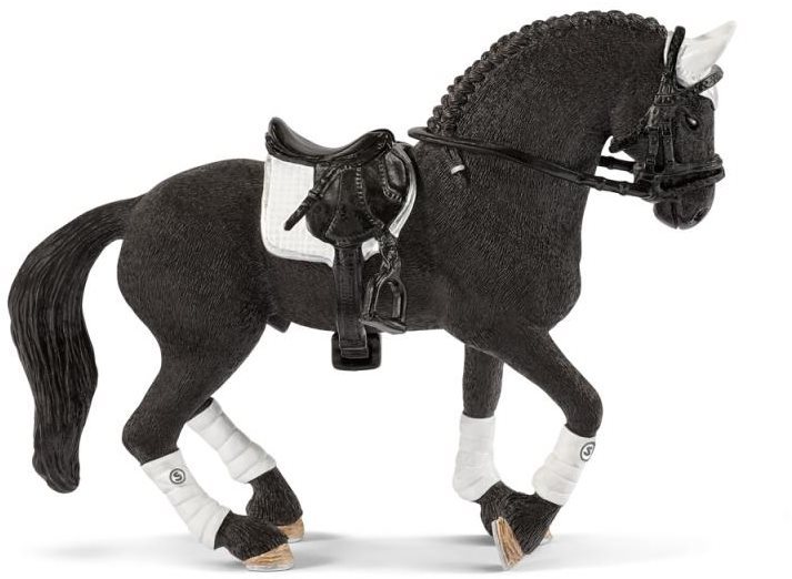 Schleich 42457 - Turnajový žrebec Frízskeho koňa