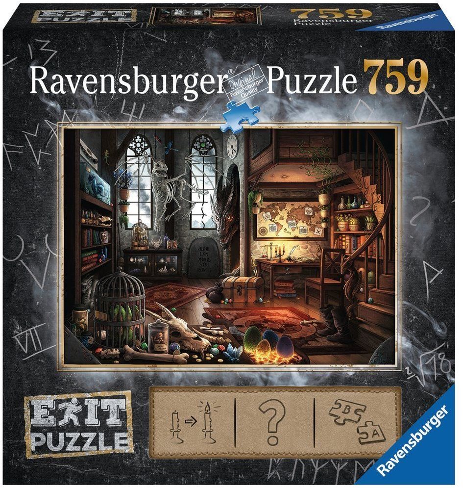 Ravensburger 199549 Exit Puzzle: Dračie laboratórium