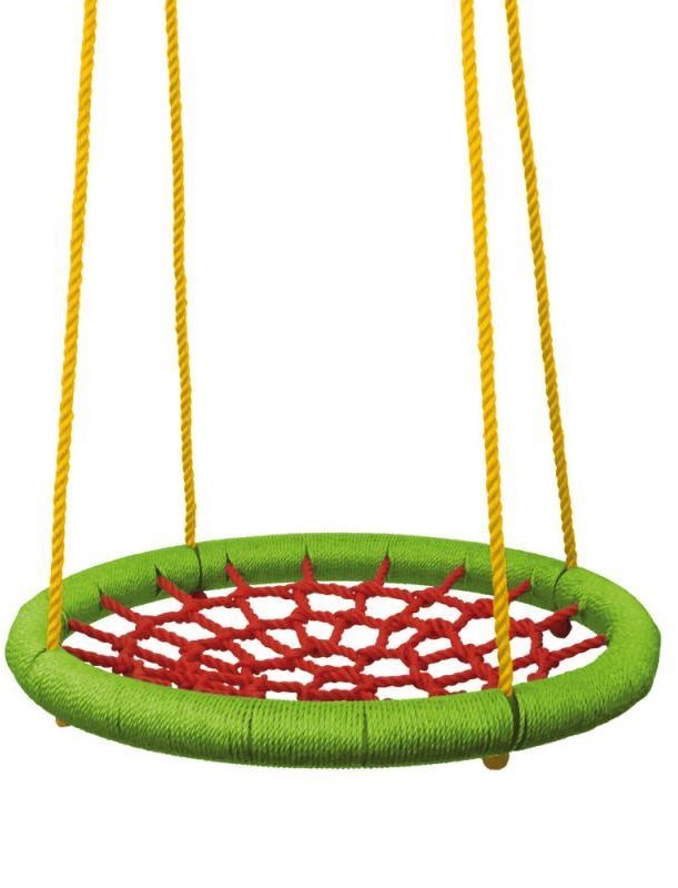 Woody Hojdací kruh (priemer 83 cm) – zelenočervený