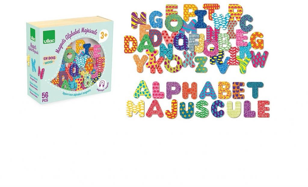 Vilac Magnetky tlačená abeceda