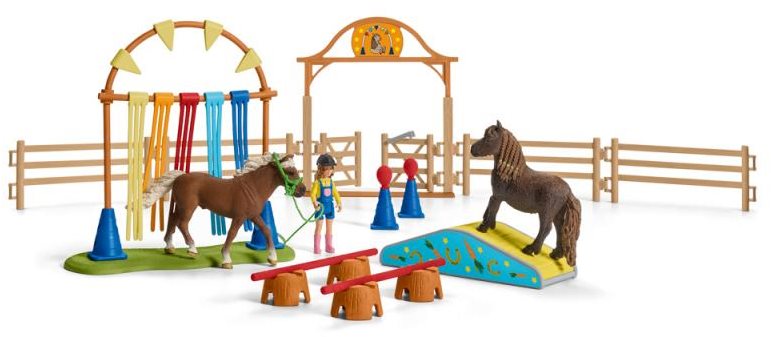 Schleich Tréning v agility pre poníkov