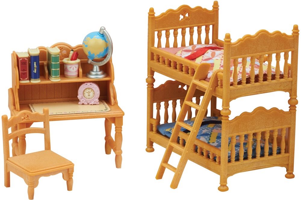 Sylvanian Families sada – detská izba s poschodovou posteľou