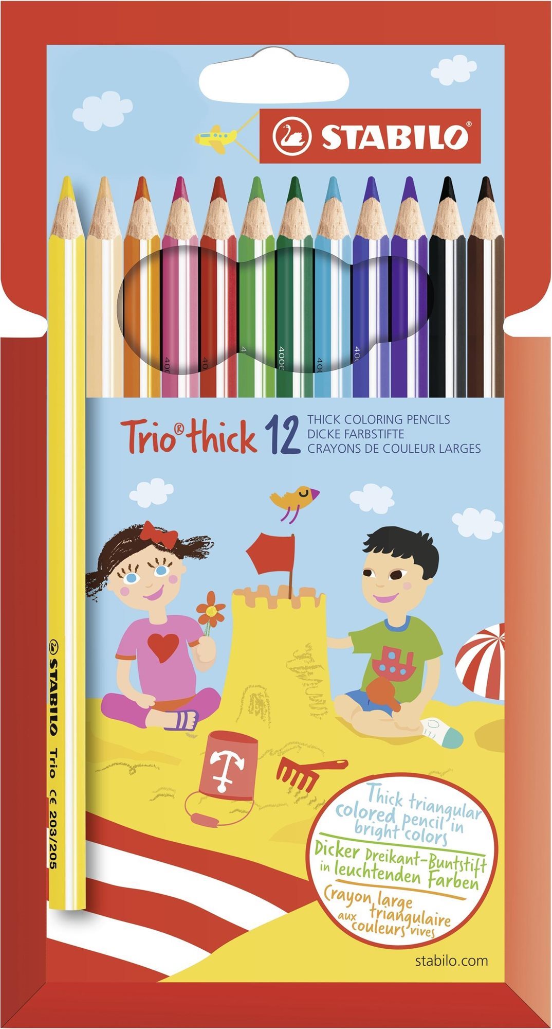 STABILO Trio thick 12 farieb