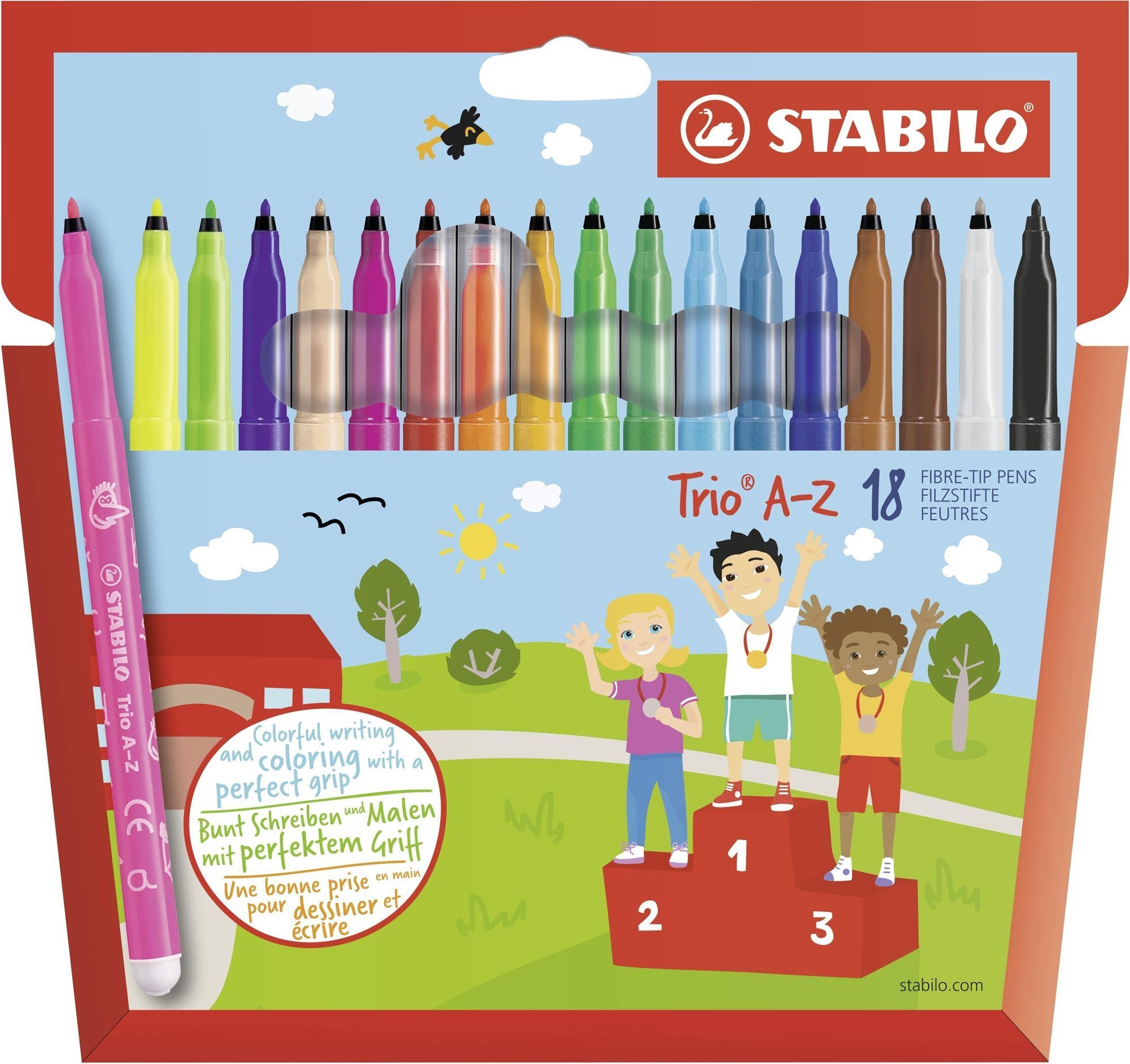 Stabilo Fixy Trio A-Z 18 ks