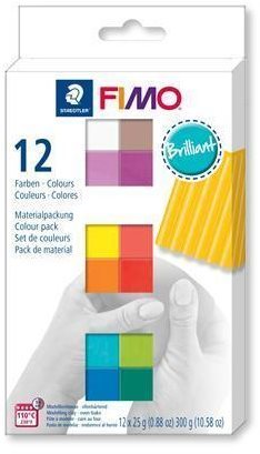 Fimo soft sada 12 farieb Brilliant