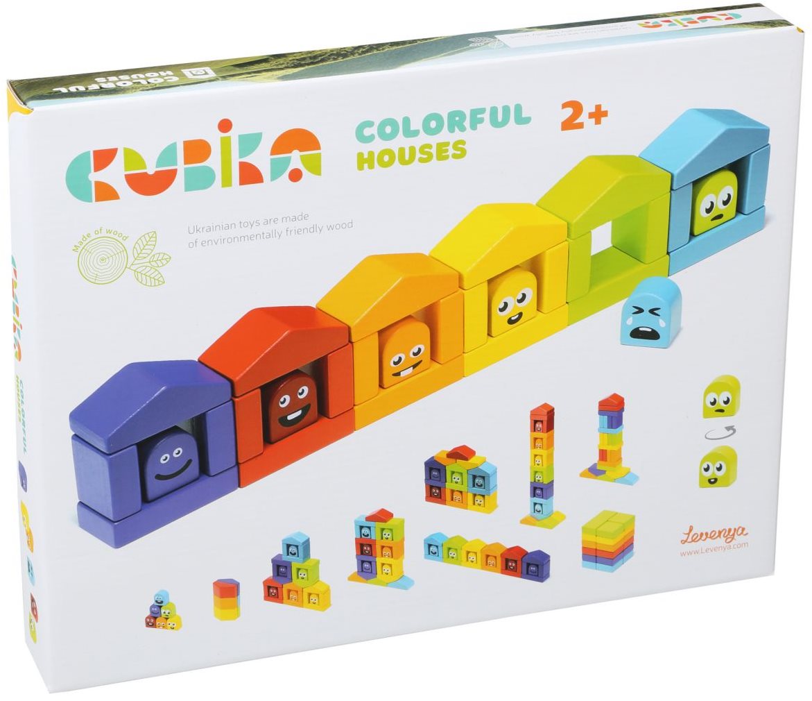 Cubika 14866 Farebné domčeky