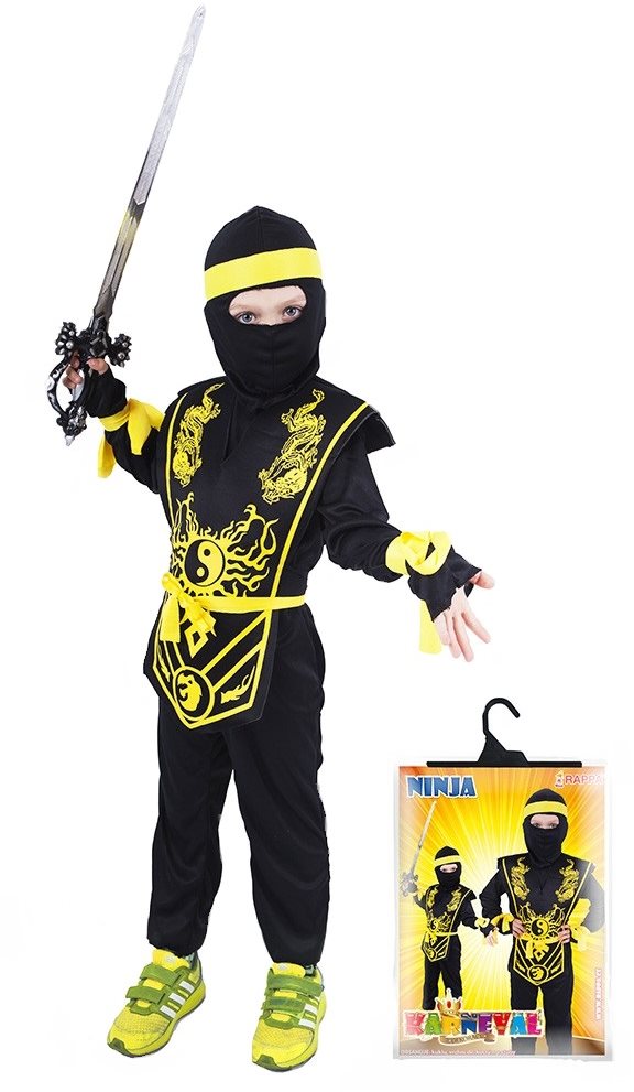 Rappa Ninja čierno-žltý, veľ. S