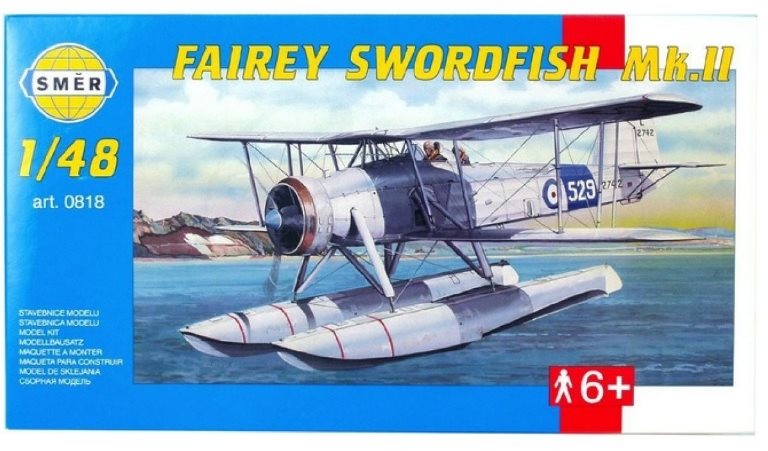 Směr Model Kit 0818 lietadlo - Fairey Swordfish Mk.II