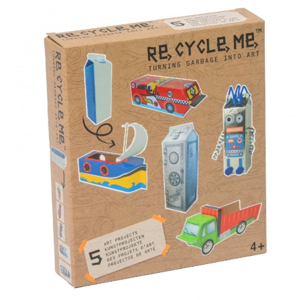 Set Re-cycle me pre chlapcov – kartón od mlieka